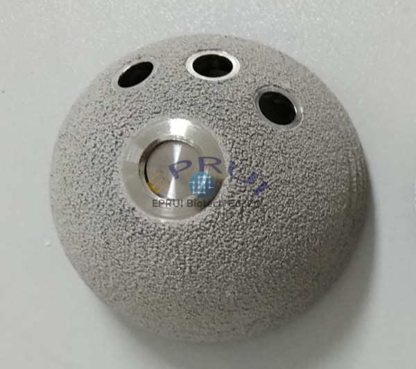 HAP spraying on artificial acetabular cup